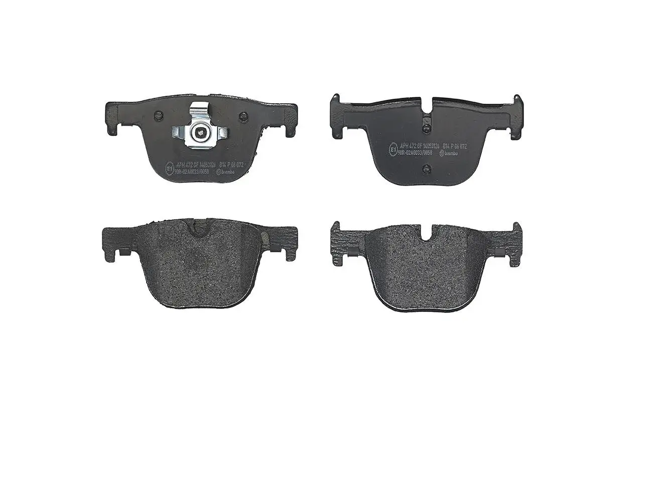 BREMBO Sada brzdových destiček, kotoučová brzda P06072