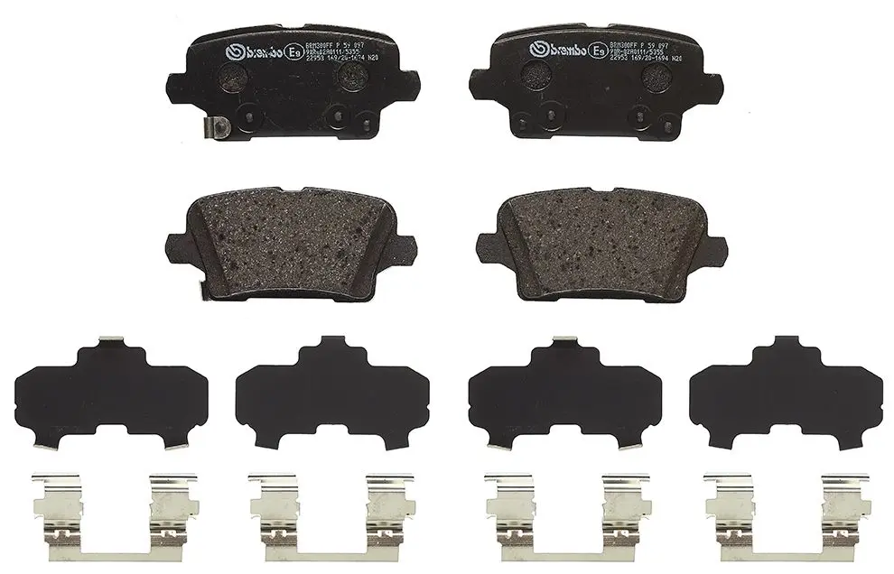 Sada brzdových destiček, kotoučová brzda BREMBO P 59 097