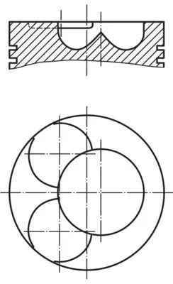 Píst MAHLE 028 07 00