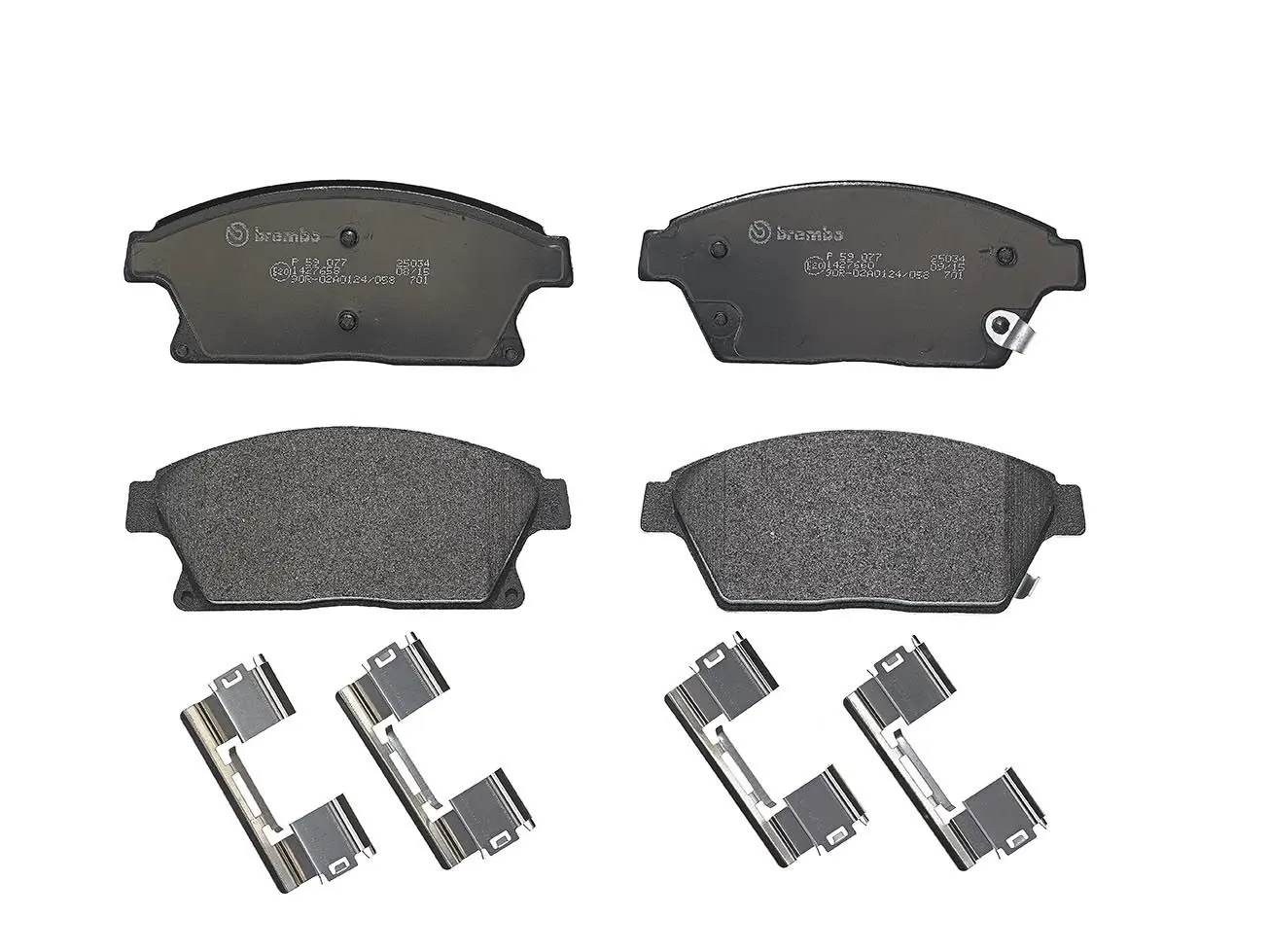 Sada brzdových destiček, kotoučová brzda BREMBO P 59 077