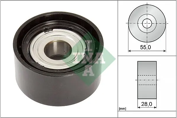 Vratná/vodicí kladka, klínový žebrový řemen Schaeffler INA 532 0853 10
