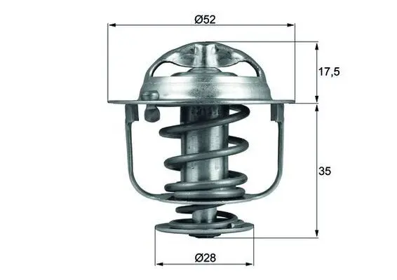 Termostat, chladivo MAHLE TX 119 82D