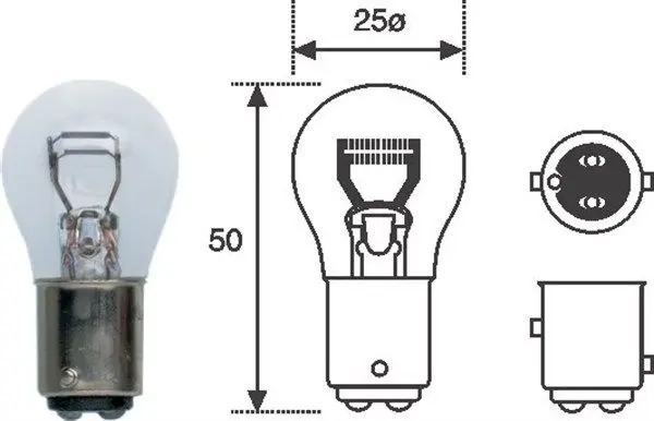 Žárovka, brzdové svělo MAGNETI MARELLI 008528100000