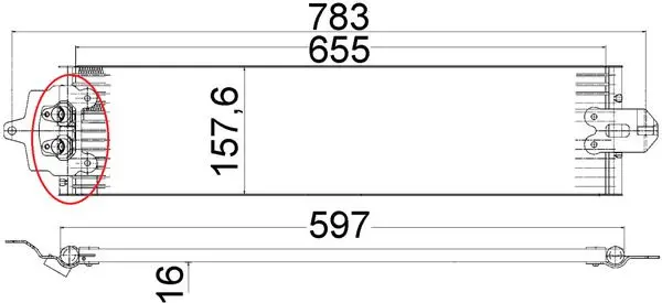 Chladič oleje, automatická převodovka MAHLE CLC 49 000P