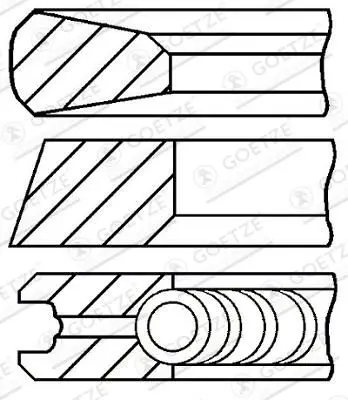 Sada pístních kroužků GOETZE ENGINE 08-427400-00