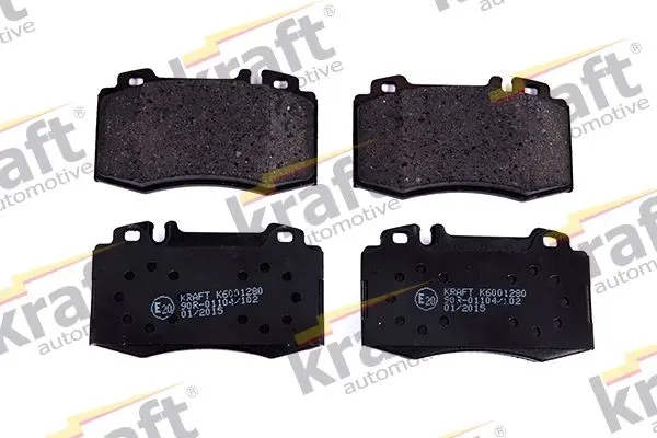 Sada brzdových destiček, kotoučová brzda KRAFT AUTOMOTIVE 6001280
