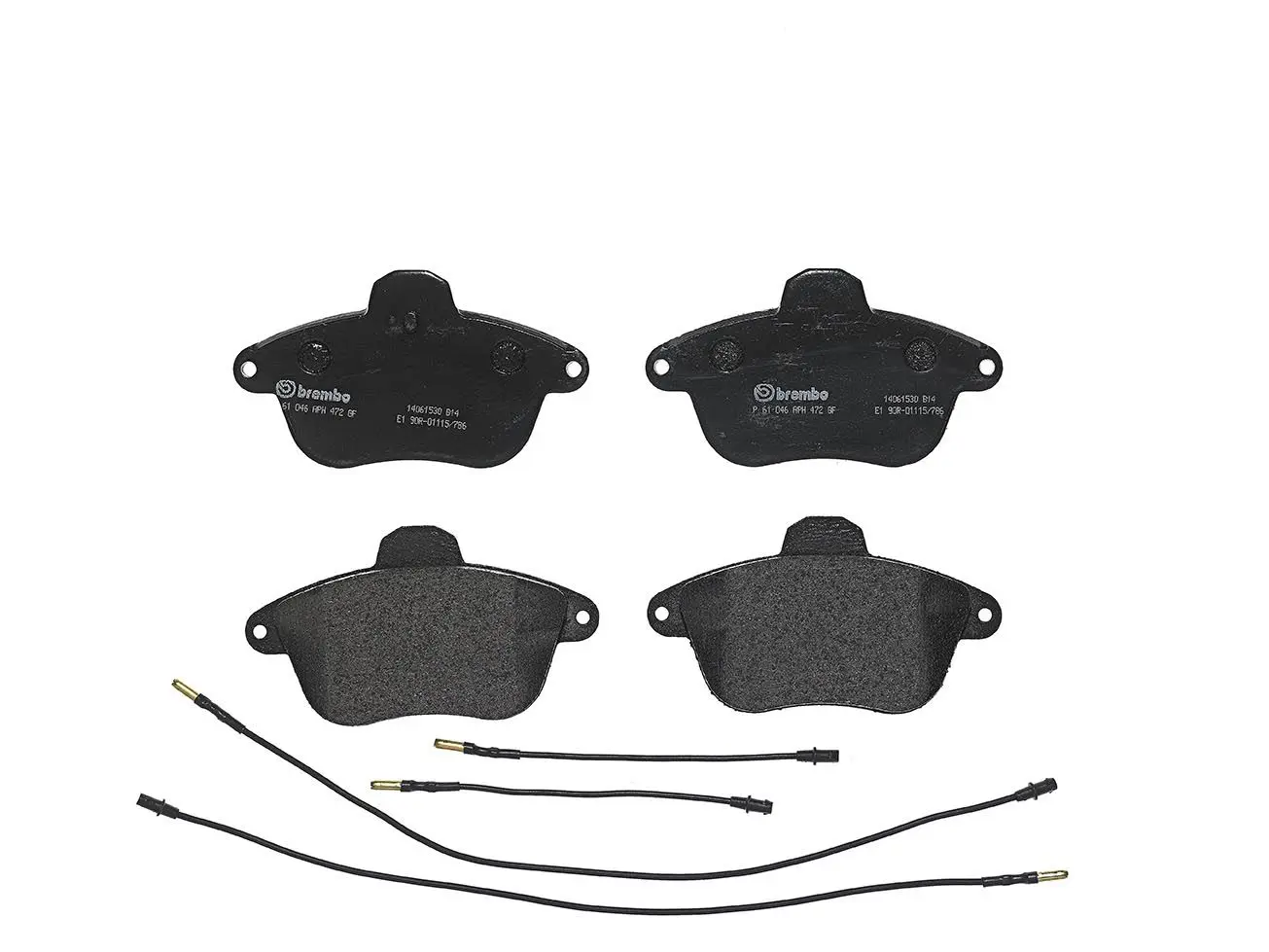 Sada brzdových destiček, kotoučová brzda BREMBO P 61 046