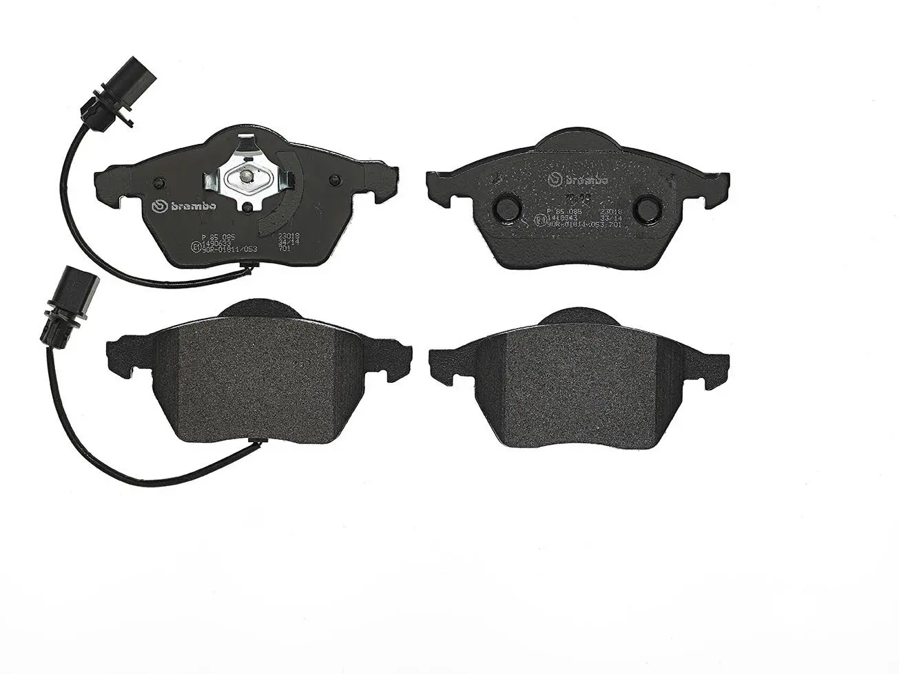 Sada brzdových destiček, kotoučová brzda BREMBO P 85 085
