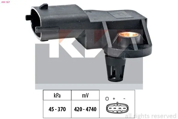 Snímač barometrického tlaku vzduchu KW 493 167