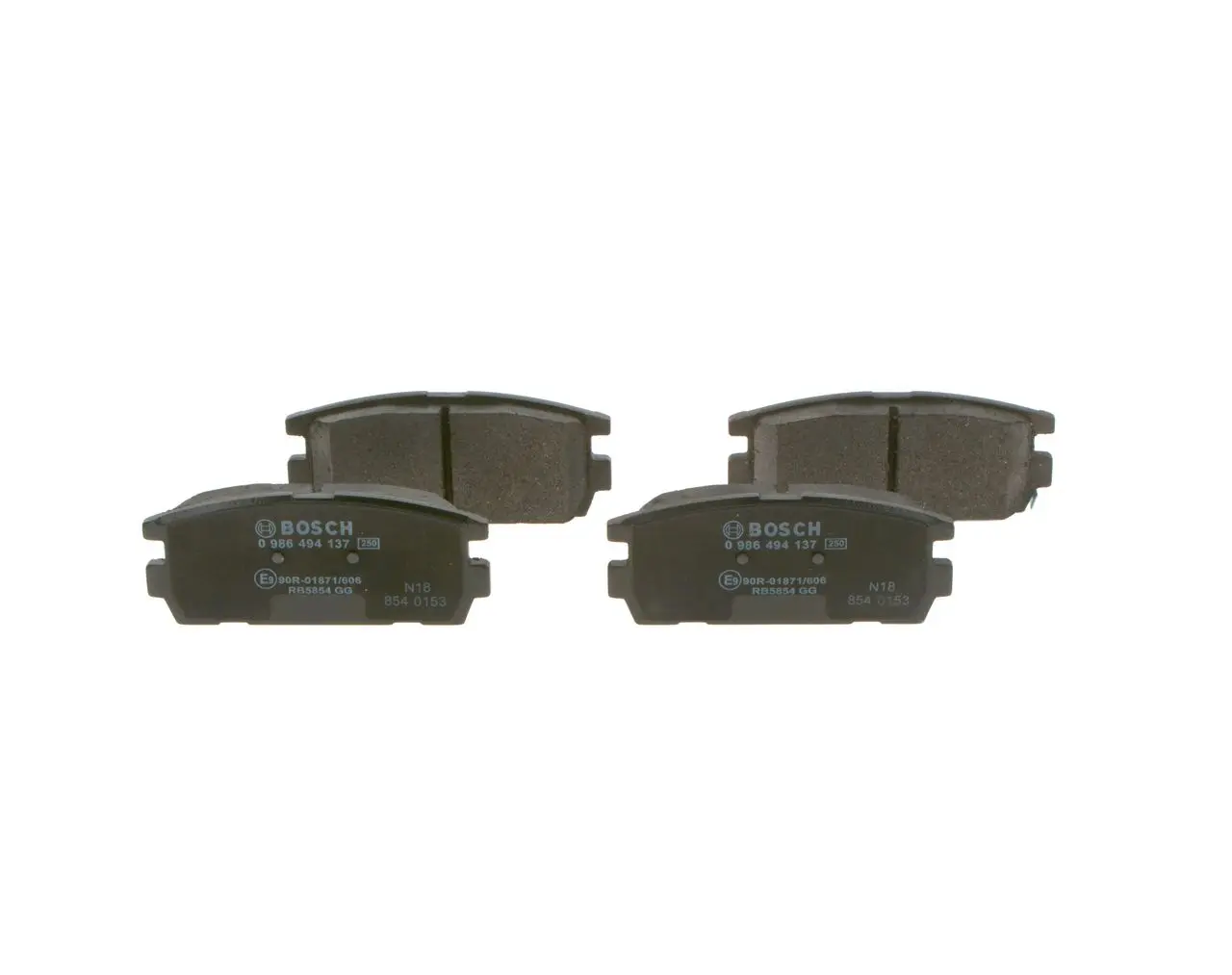 BOSCH Sada brzdových destiček, kotoučová brzda 0986494137