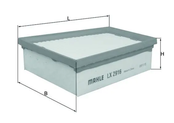 MAHLE ORIGINAL Vzduchový filtr LX2916