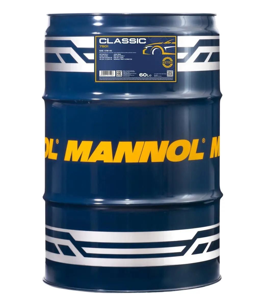 Motorový olej 7501 MANNOL Classic 10W-40, 60L