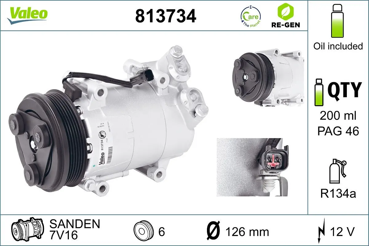 Kompresor, klimatizace VALEO 813734