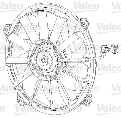 Větrák, chlazení motoru VALEO 696091