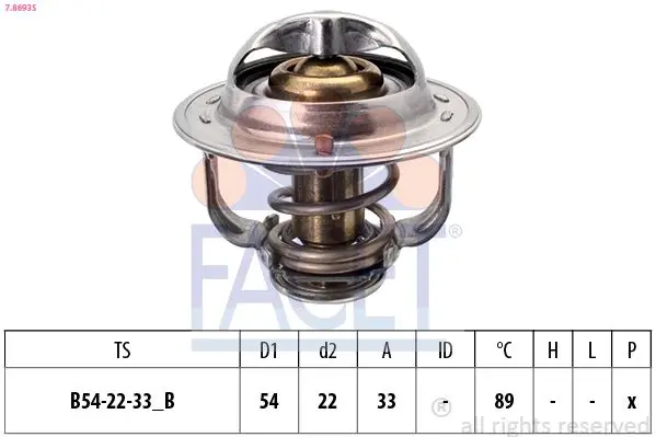 Termostat, chladivo FACET 7.8693S