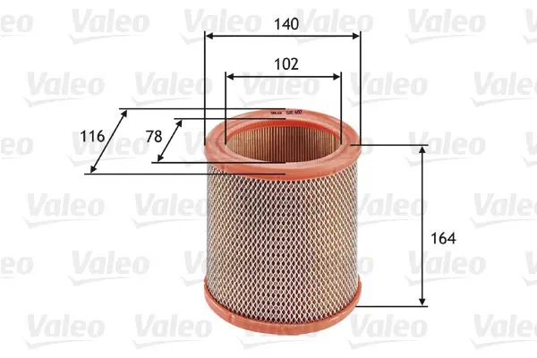 Vzduchový filtr VALEO 585602