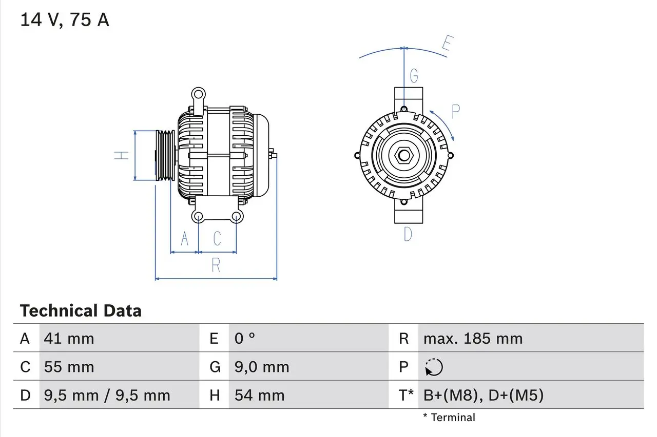 generátor BOSCH 0 986 048 781