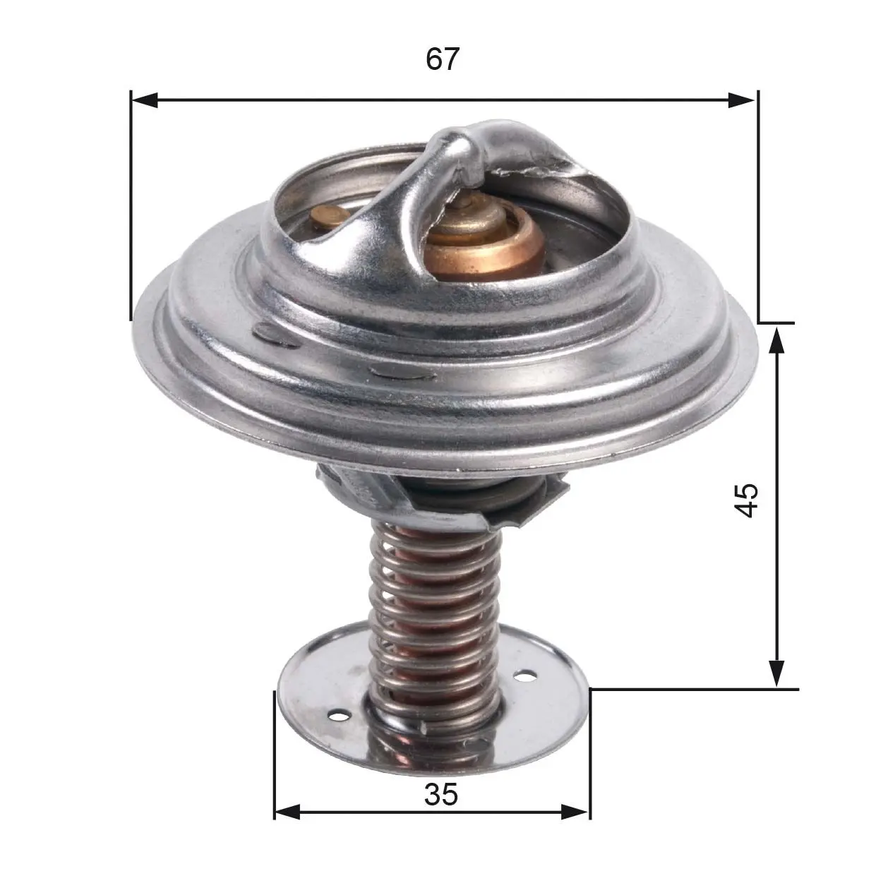 Termostat, chladivo GATES TH45682G1