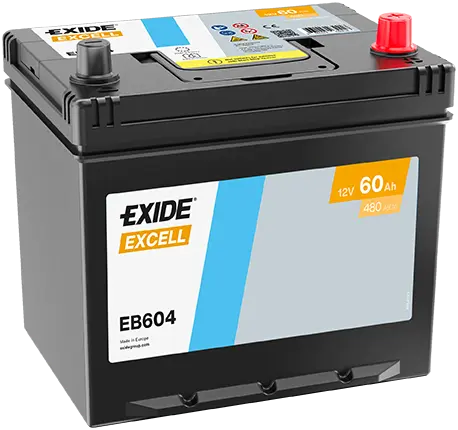 Exide Excell 12V 60Ah 390A EB604