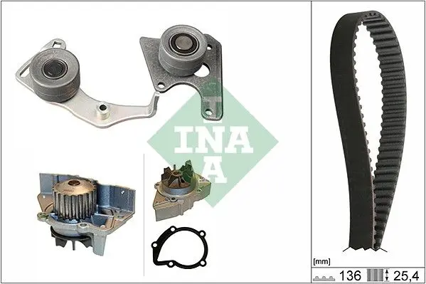 Vodní pumpa + sada ozubeného řemene Schaeffler INA 530 0096 31