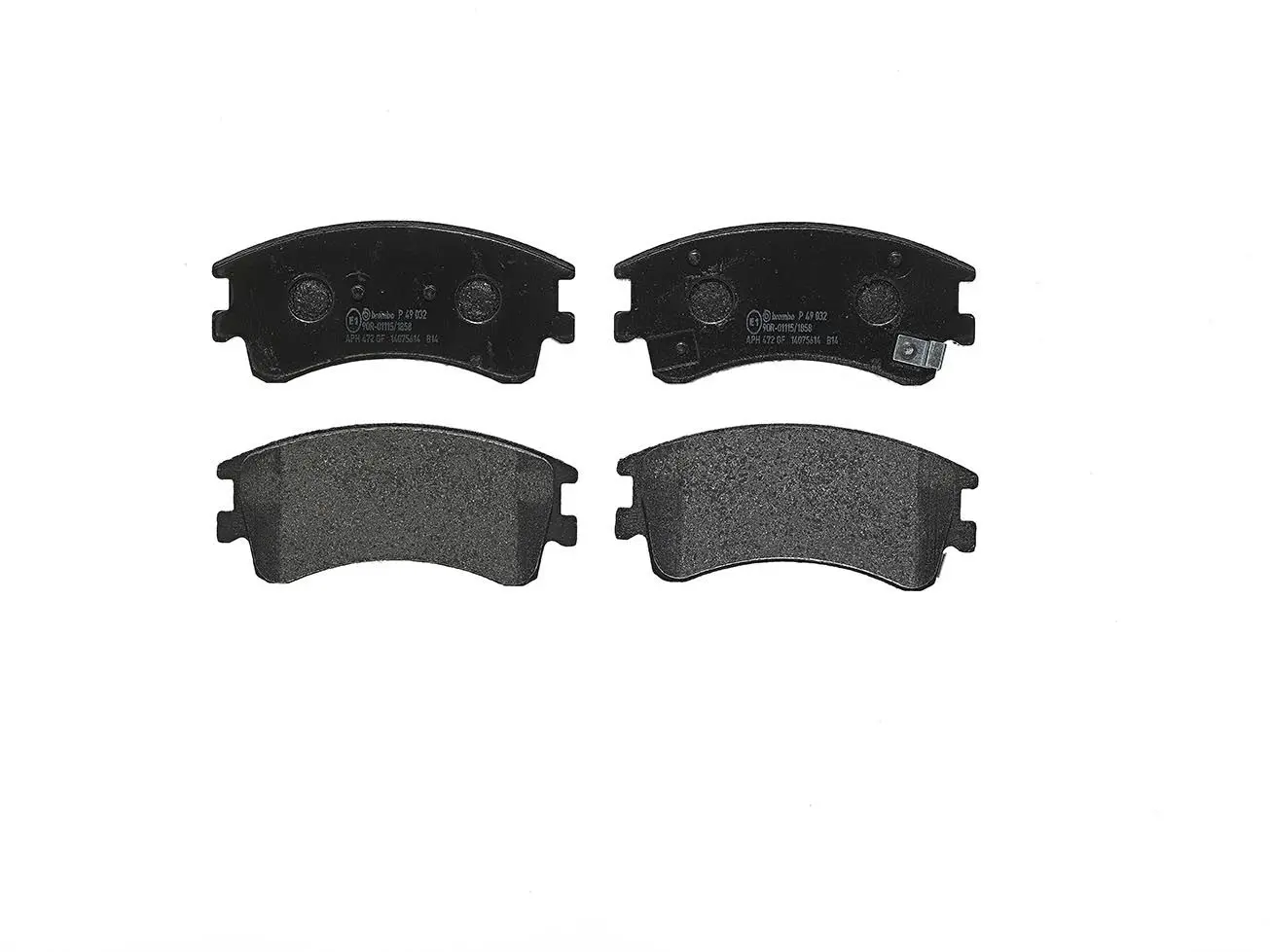 BREMBO Sada brzdových destiček, kotoučová brzda P49032