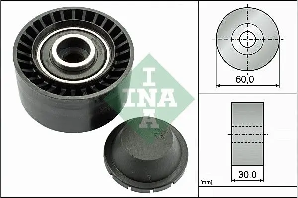 Vratná/vodicí kladka, klínový žebrový řemen Schaeffler INA 532 0320 10