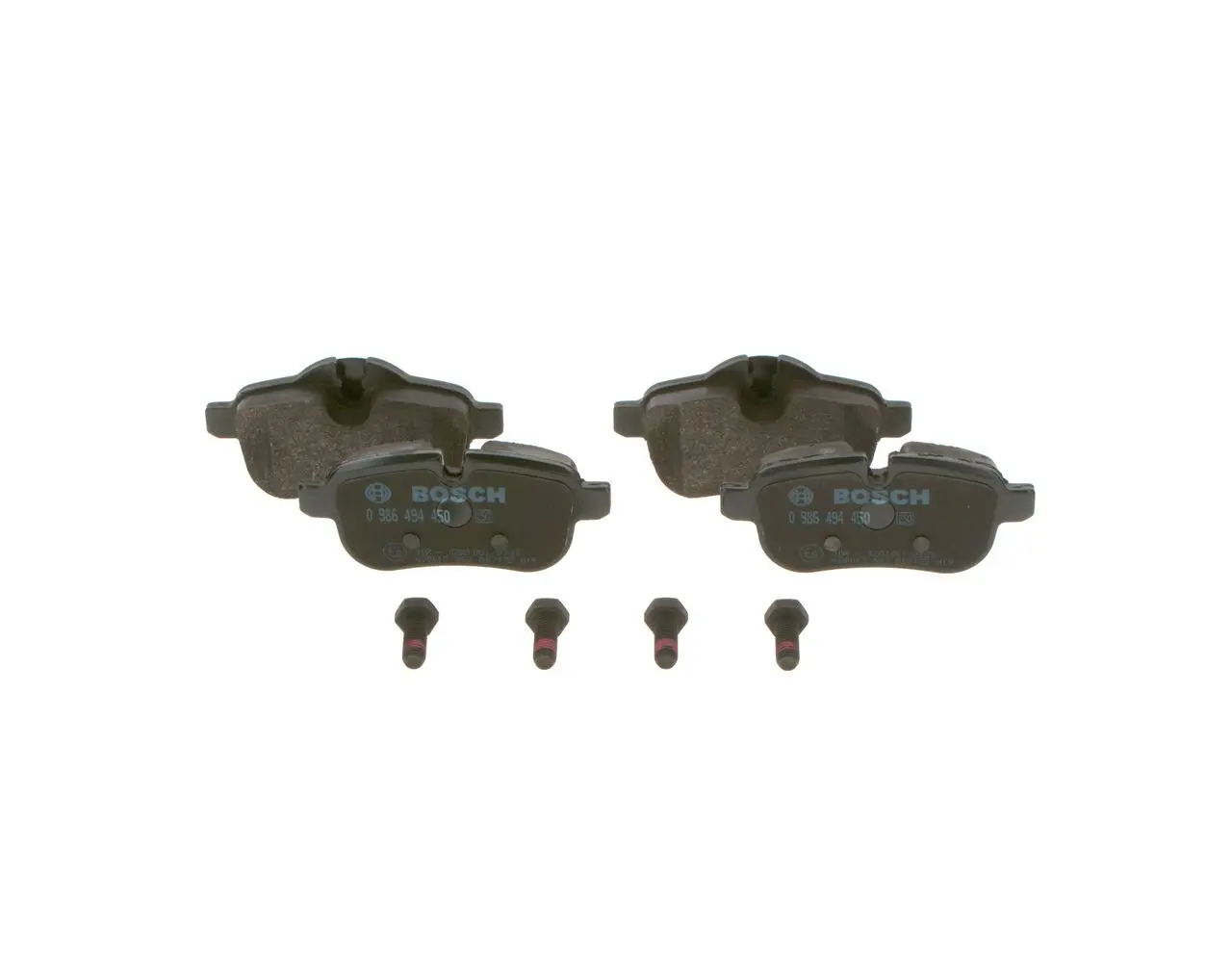 BOSCH Sada brzdových destiček, kotoučová brzda 0986494450