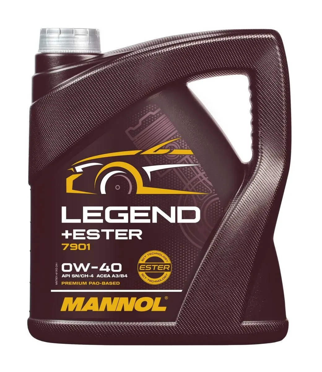 MANNOL motorový olej automobilový 0W40 LEGEND+ESTER 4 litry (7901) (syntetický) (MANNOL motorový olej automobilový 0W40 LEGEND+ESTER 4 litry (7901))