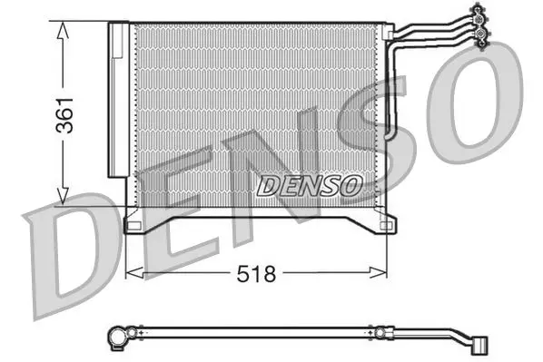 Kondenzátor, klimatizace DENSO DCN05100
