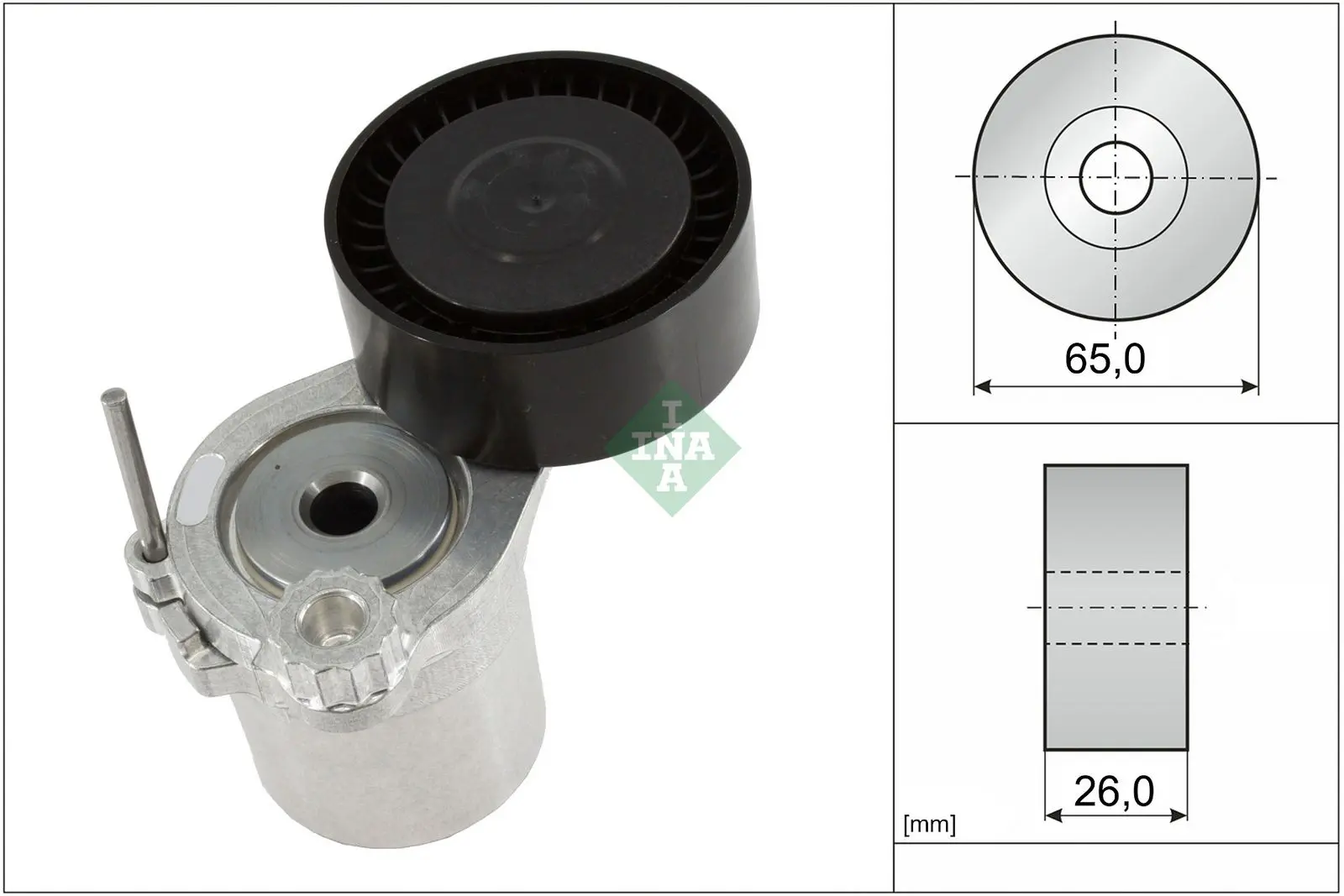 Napínák, žebrovaný klínový řemen Schaeffler INA 534 0570 10