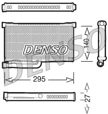 Výměník tepla, vnitřní vytápění DENSO DRR02004