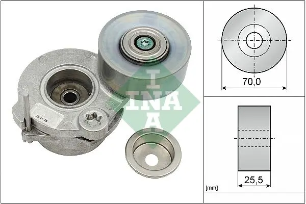 Napínák, žebrovaný klínový řemen Schaeffler INA 534 0672 10