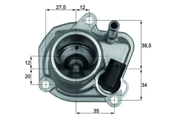 Termostat, chladivo MAHLE TI 29 87