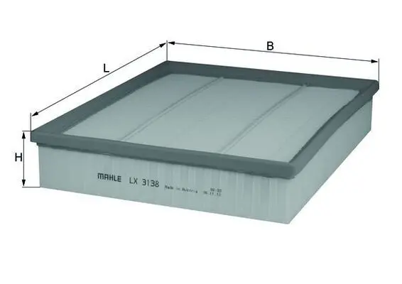 MAHLE ORIGINAL Vzduchový filtr LX3138