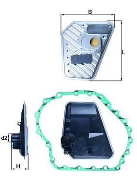 Hydraulický filtr, automatická převodovka MAHLE HX 168D