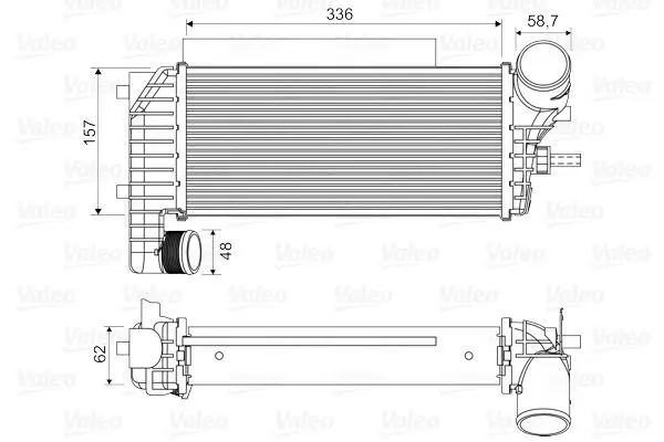 Chladič turba VALEO 818604