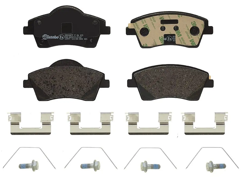 Sada brzdových destiček, kotoučová brzda BREMBO P 86 033