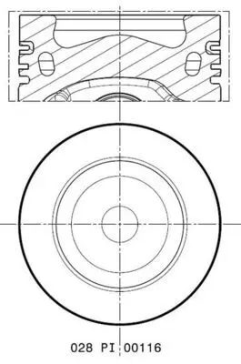 Píst MAHLE 028 PI 00116 000