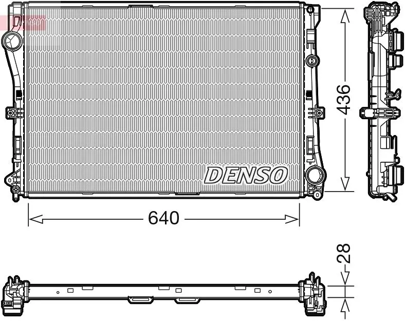 DENSO Chladič, chlazení motoru DRM17103