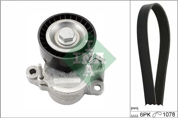 Sada žebrovaných klínových řemenů Schaeffler INA 529 0235 10