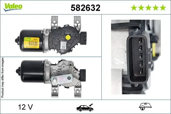 Motor stěračů VALEO 582632