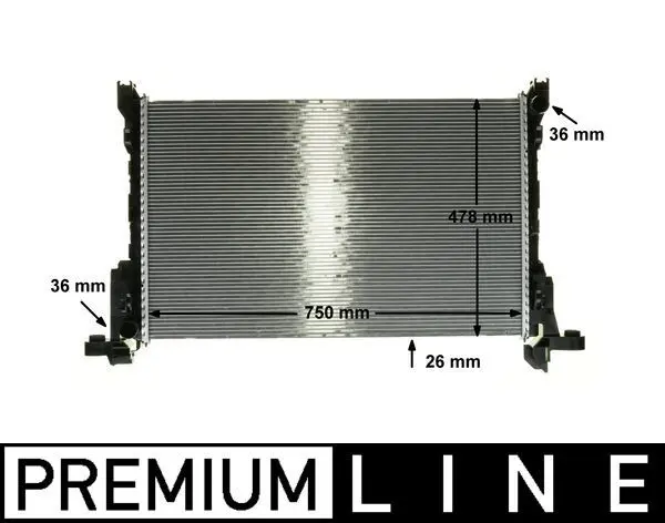Chladič, chlazení motoru MAHLE CR 86 000P