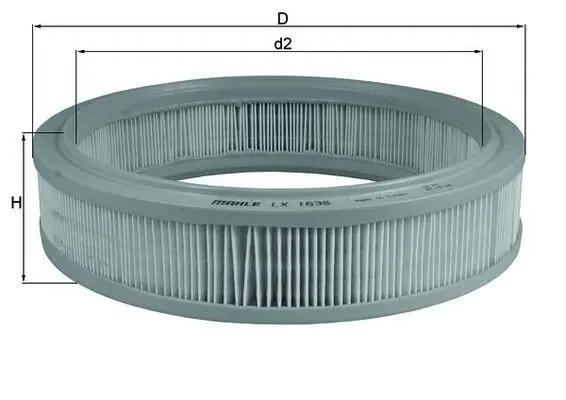 KNECHT Vzduchový filtr LX1638