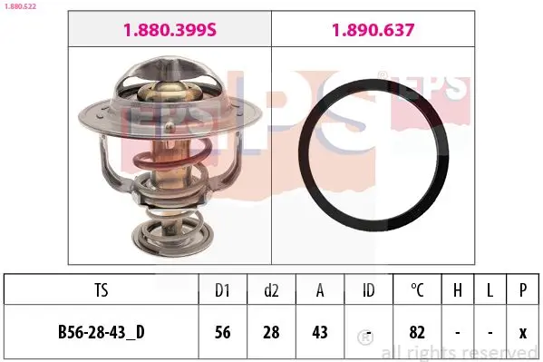Termostat, chladivo EPS 1.880.522