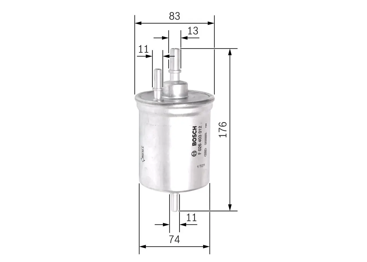 Palivový filtr BOSCH F 026 403 012