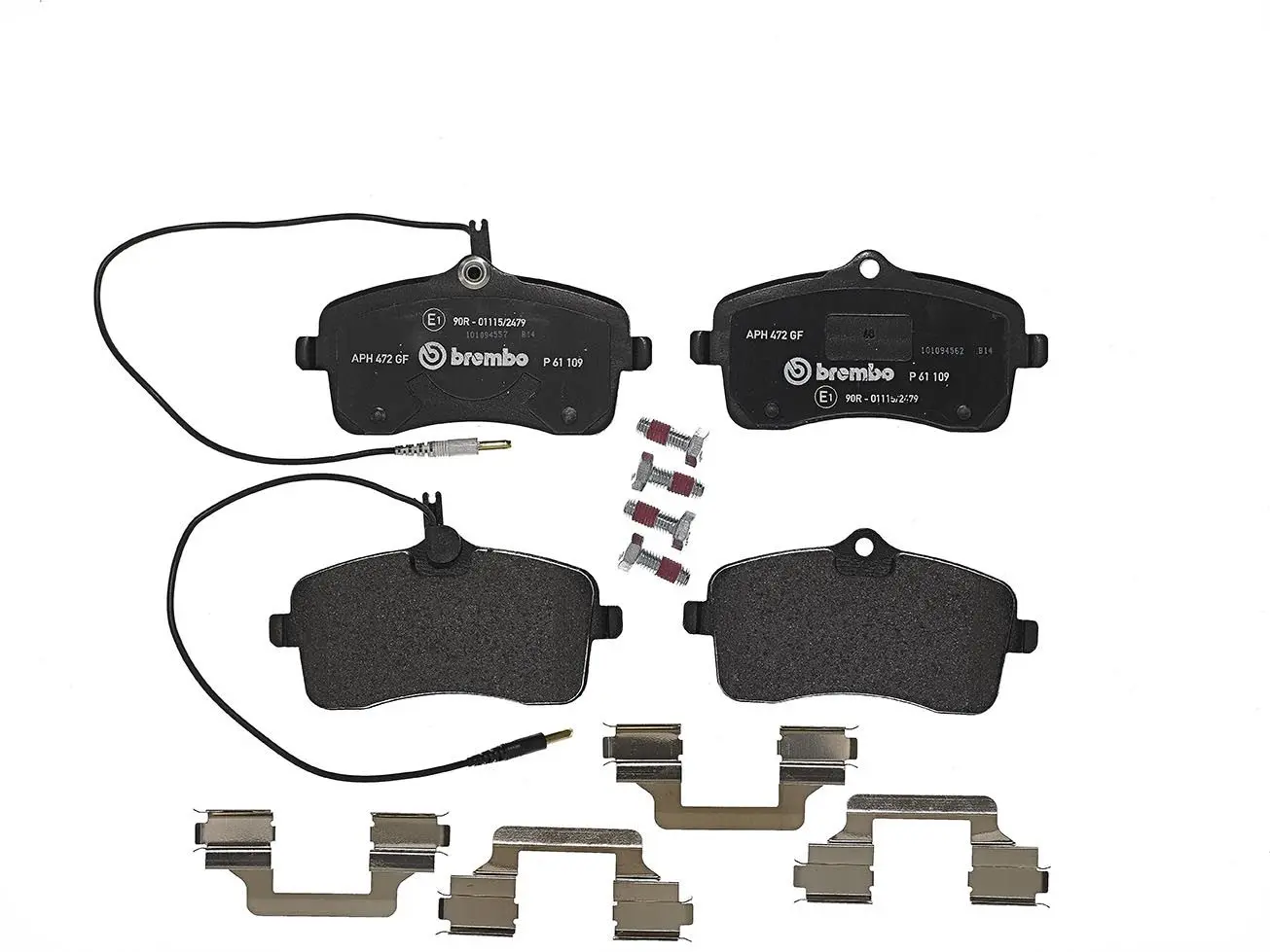 Sada brzdových destiček, kotoučová brzda BREMBO P 61 109