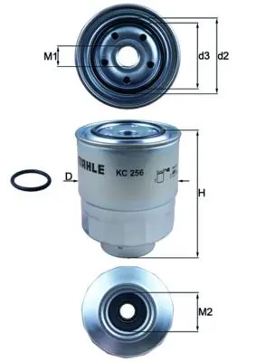 MAHLE ORIGINAL Palivový filtr KC256D