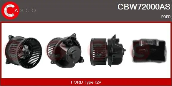 vnitřní ventilátor CASCO CBW72000AS