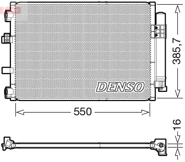 DENSO Kondenzátor, klimatizace DCN10043