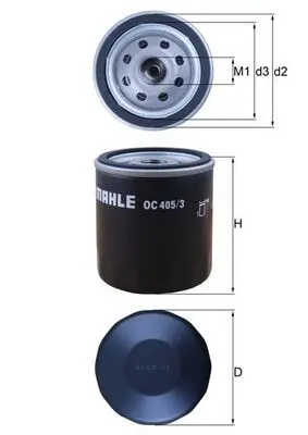 Olejový filtr KNECHT OC 405/3